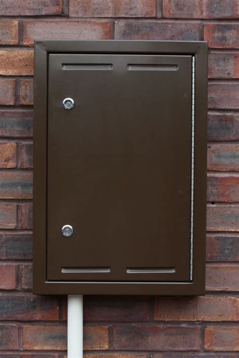 brown electric meter box door|electric meter box doors.